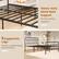 The text on the image is grouped as follows:
1. Heavy-duty Metal Slats Support: No box-spring required
2. 9 Supportive Legs: Ensure a stable sleep environment