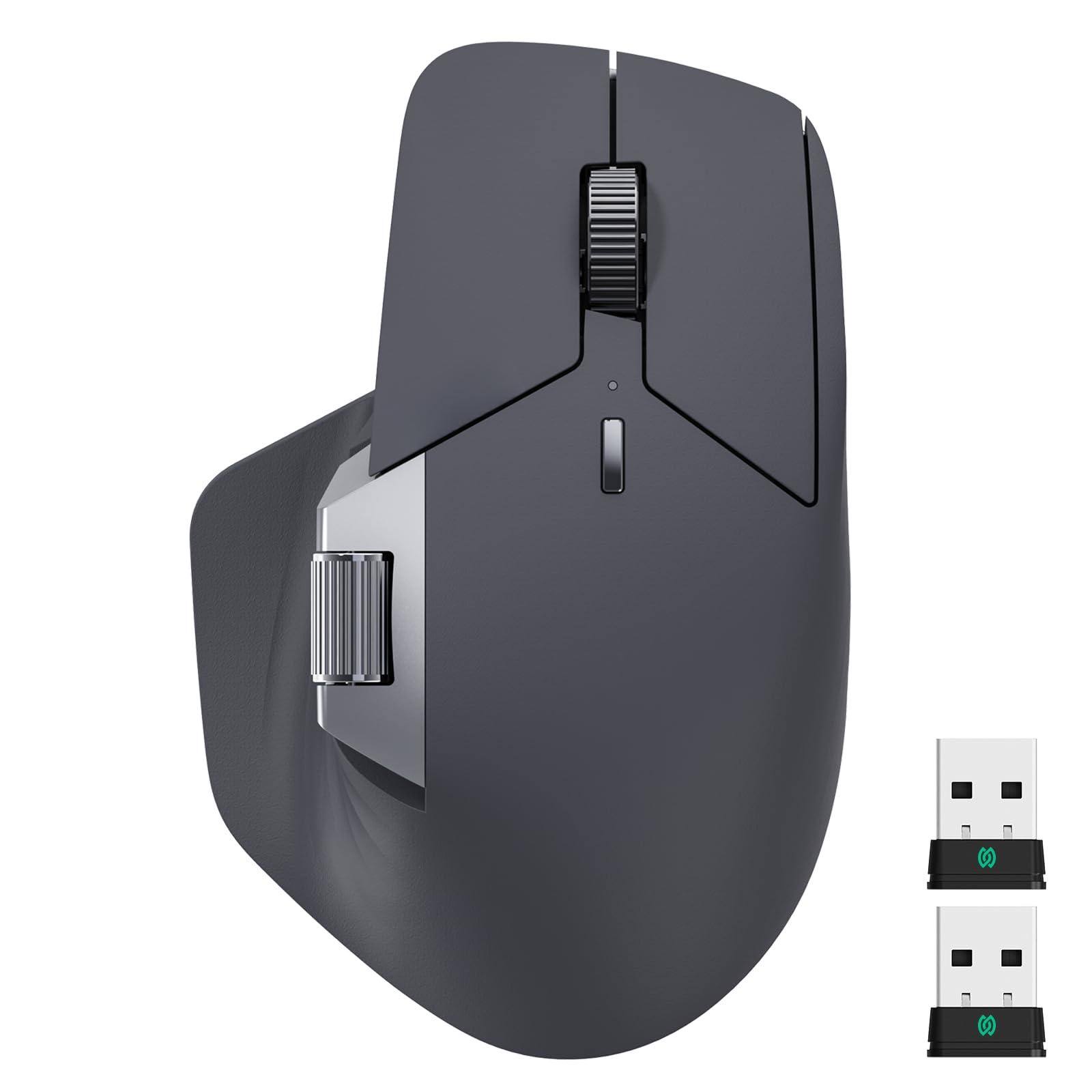 Front. PO3TICJUNKI3 - Mt760 Multi-device Mouse And 4g Multi-mode Connection Up To Devices Buttons 4k Days Life Pc - Matte Black.