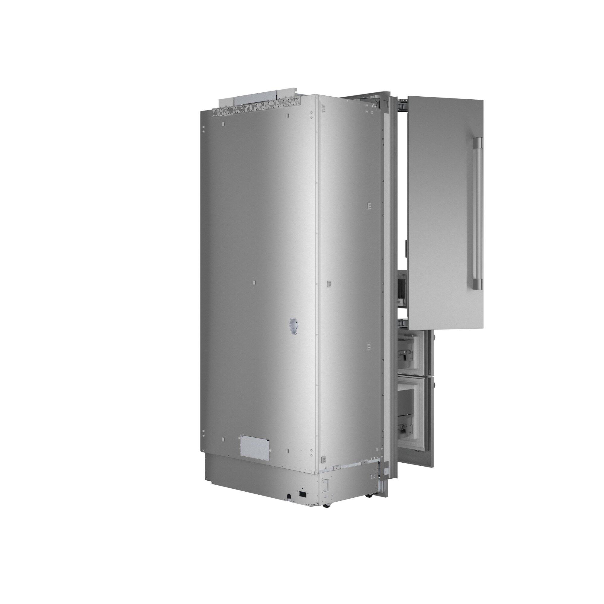 Alt View 2. Thermador - Freedom Collection 18.8 Cu. Ft. French Door Built-in Smart Refrigerator with Professional Series Handles - Stainless Steel.