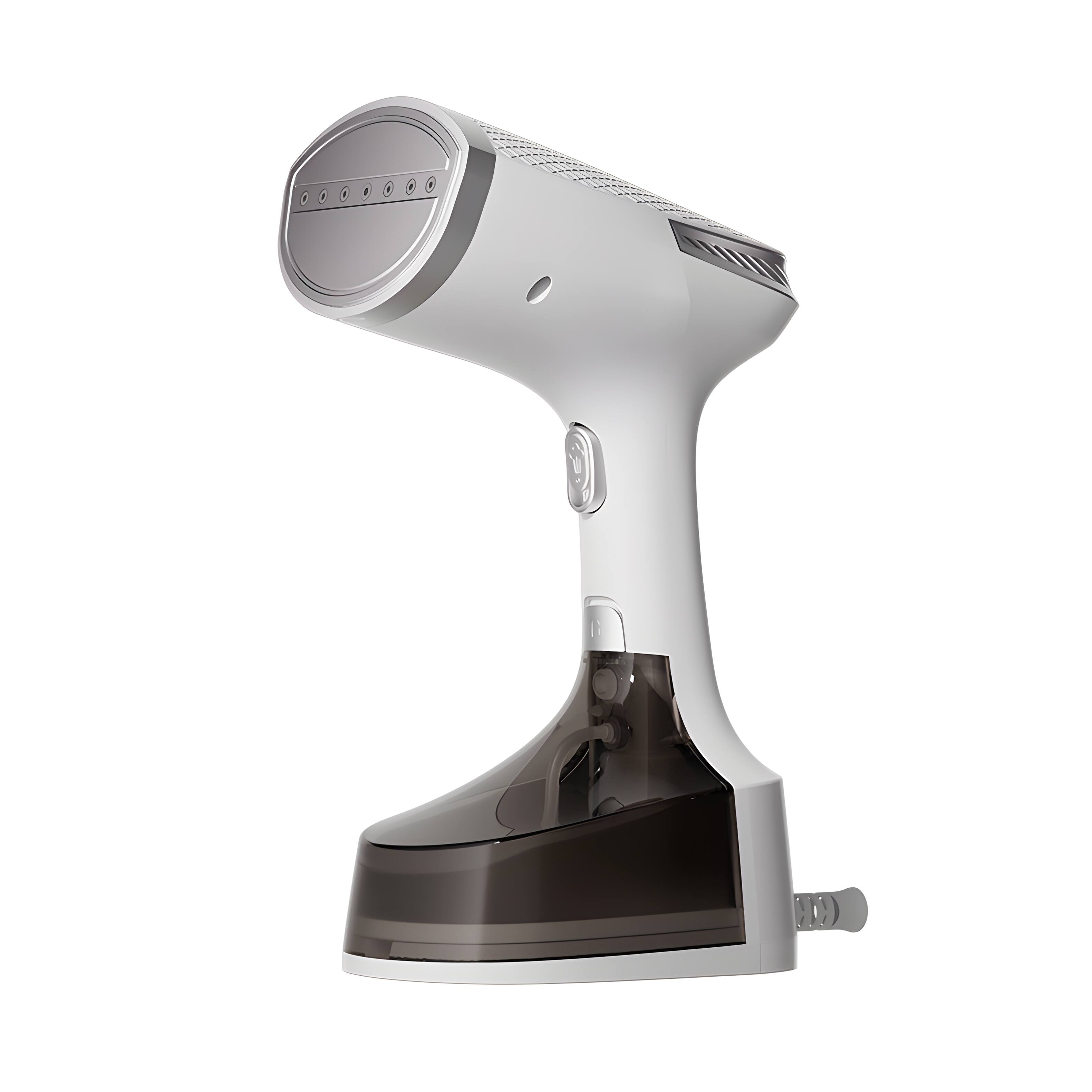Front. Cluzine - Handheld Garment Steamer, 143% Wide Spray Iron, Dual-Use for Home Clothes - Grey.