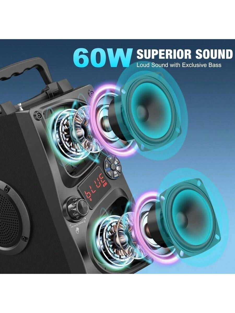 60W  
SUPERIOR SOUND  
Loud Sound with Exclusive Bass