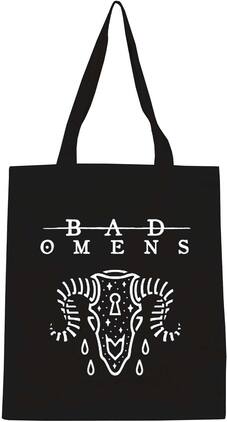 PopMarket - Bad Omens - Rocksax - Bad Omens - Ramskull - Eco-Friendly Tote Bag (Black) - Multicolor