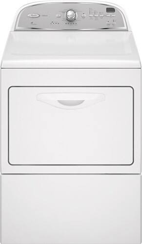 Whirlpool - 7.4 Cu. Ft. 8-Cycle Electric Dryer - White-Front_Standard