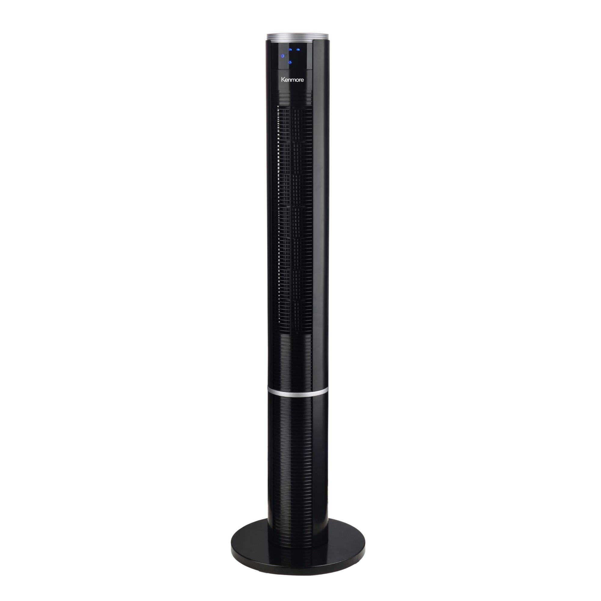 Front. Kenmore - 43" Bladeless Tower Fan - Black.