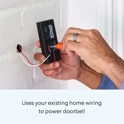Ring - Wi-Fi Video Doorbell - Wired - Black