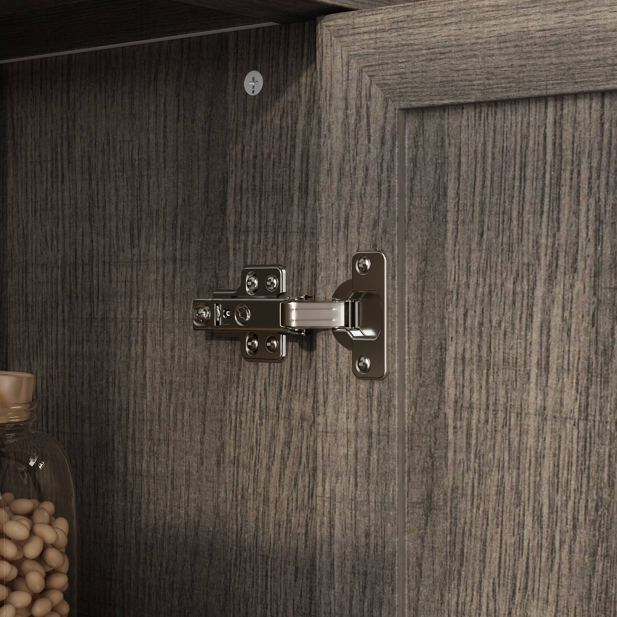 Alt View 4. Famapy - Famapy Storage Cabinet with Drawer & Doors - Durable Hinges & Anti - Tip Design - Dark Gray.