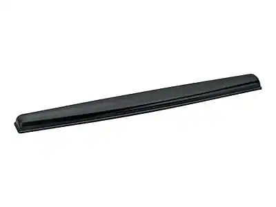 Front. Fellowes - Crystal Gel Wrist Rest, Non-Skid Backing, Black - Black.