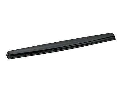 Front. Fellowes - Crystal Gel Wrist Rest, Non-Skid Backing, Black - Black.