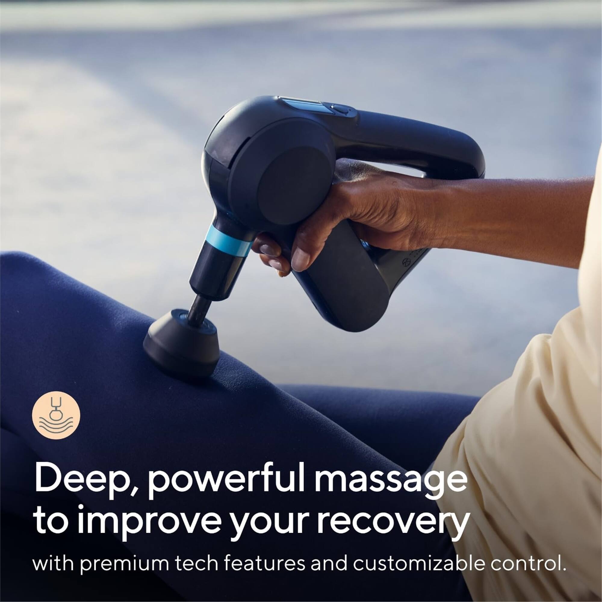 Deep, powerful massage to improve your recovery with premium tech features and customizable control.