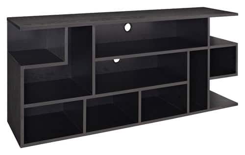 Front. Walker Edison - Mod Style TV Stand for Most Flat-Panel TVs Up to 65" - Black.