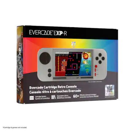 EVERCADE EXP-R
EVERCADE Retro Console
Evercade Cartridge Console
Officially Licensed Cartridges
Expandable Library
60+ Cartridge System
Cartouches Sous licence officielle
Bibliothèque extensible
Système de cartouches