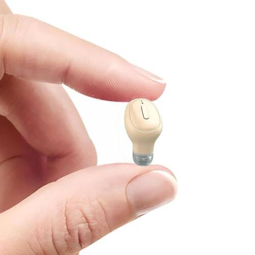 Front. DORLUKFU - Single Bluetooth Wireless Earbud, Mini Invisible in-Ear Wireless Bluetooth Headphone 12 Hours Super Long Battery Life.