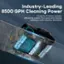 Industry-Leading 8500 GPH Cleaning Power: Powerful 9-motor system, efficiently cleans fine sand and stones, setting a new industry standard. PE 8500 GPH.