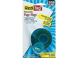 Redi-Tag - Sign Here Flags, 1.88" Wide, 120/Pack - Yellow