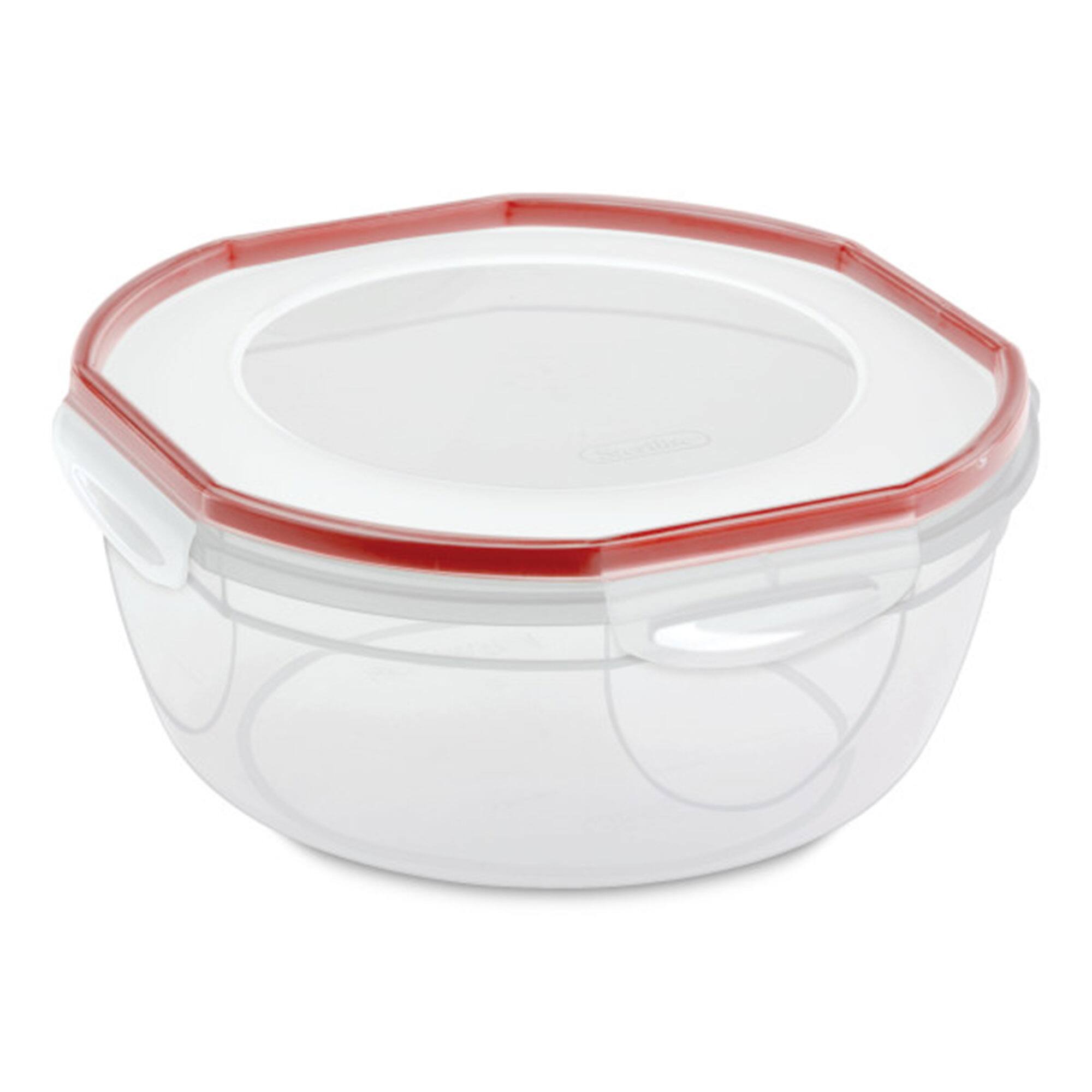 Alt View 1. Sterilite - Sterilite Ultra Seal 4.7 Qt Plastic Food Storage Bowl Container w/ Lid (4 Pack) - Clear.