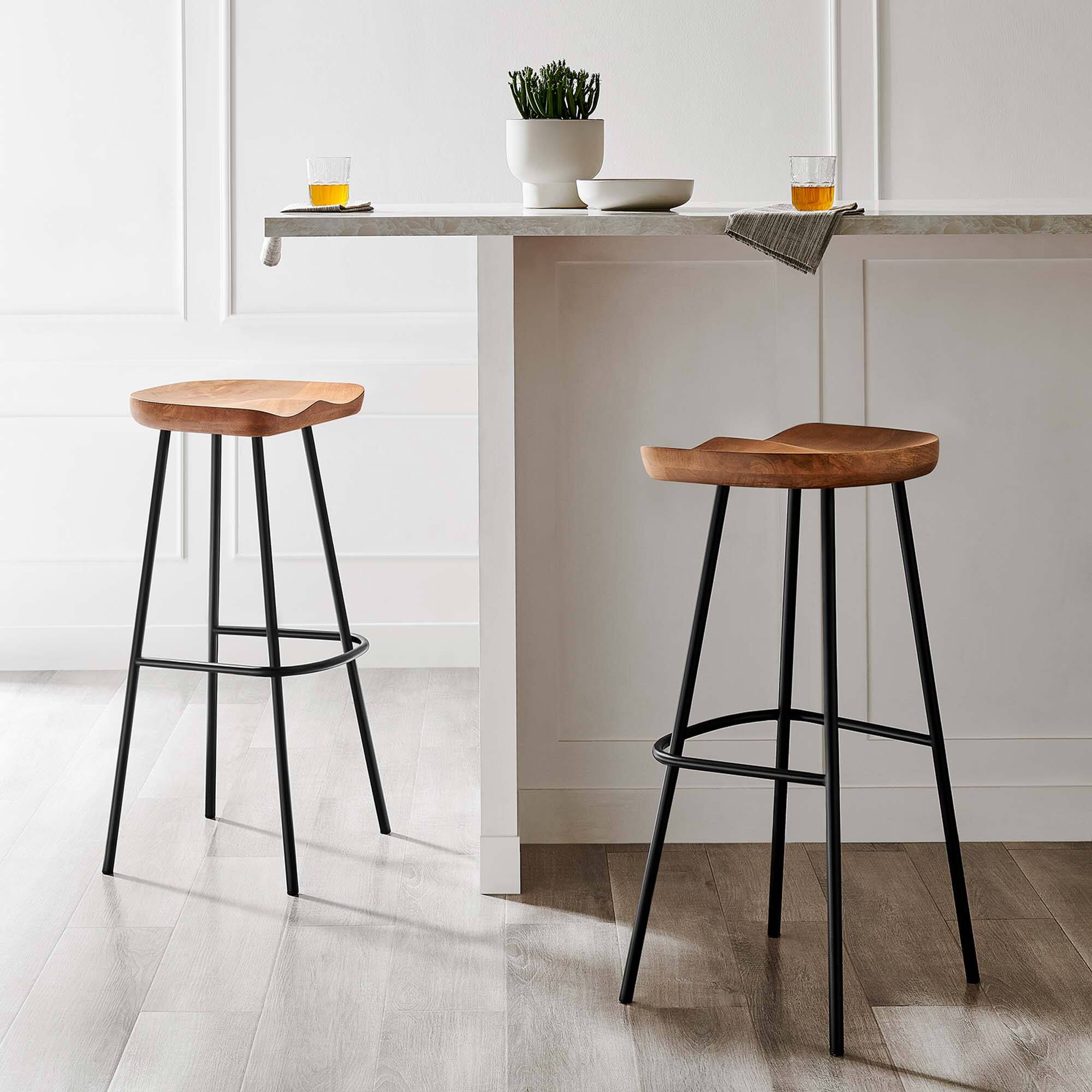 Alt View 5. Modway - Concord Backless Wood Bar Stools Set of 2 by Modway - 0.