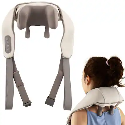 Front. Ecooso - 4D Shiatsu Neck and Shoulder Massager, Deep Tissue Kneading Massage Machine, Heat Therapy.
