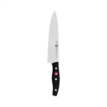 Front. ZWILLING - ZWILLING TWIN Signature 8-inch German Chef Knife, Kitchen Knife, Stainless Steel Knife, Black - Stainless Steel.
