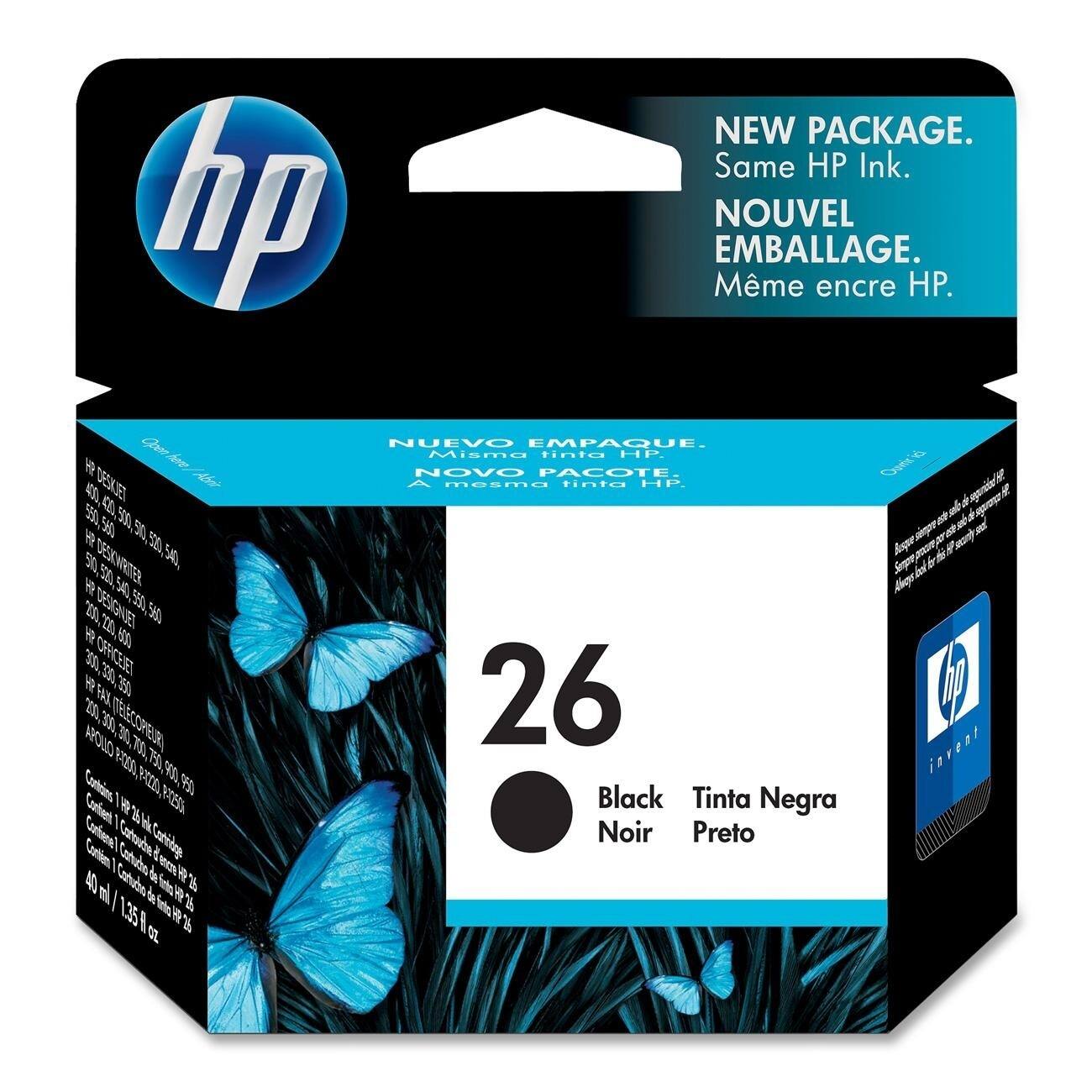 Alt View Standard 20. HP - Ink Cartridge - Black - Black.