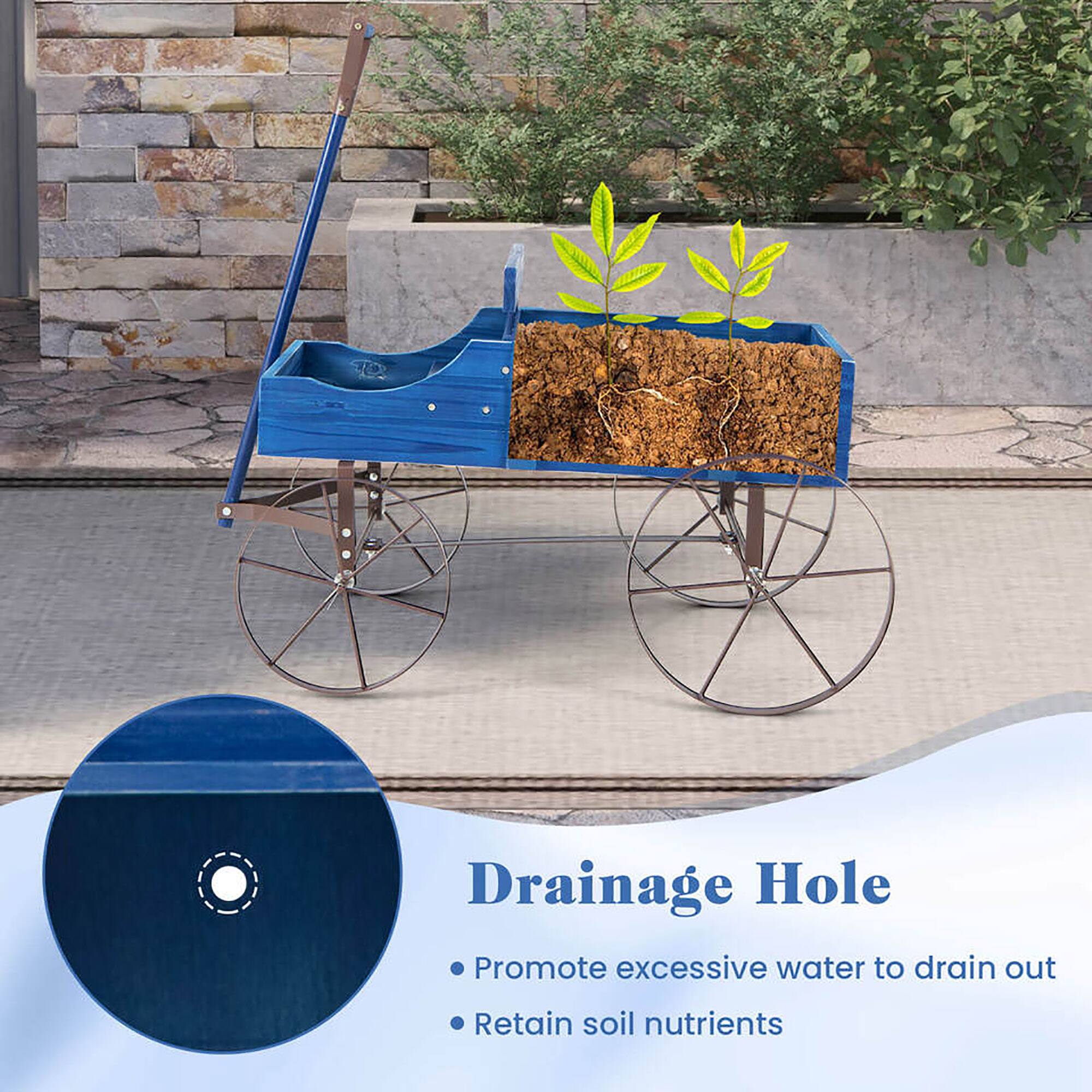 Drainage Hole  
- Promote excessive water to drain out  
- Retain soil nutrients