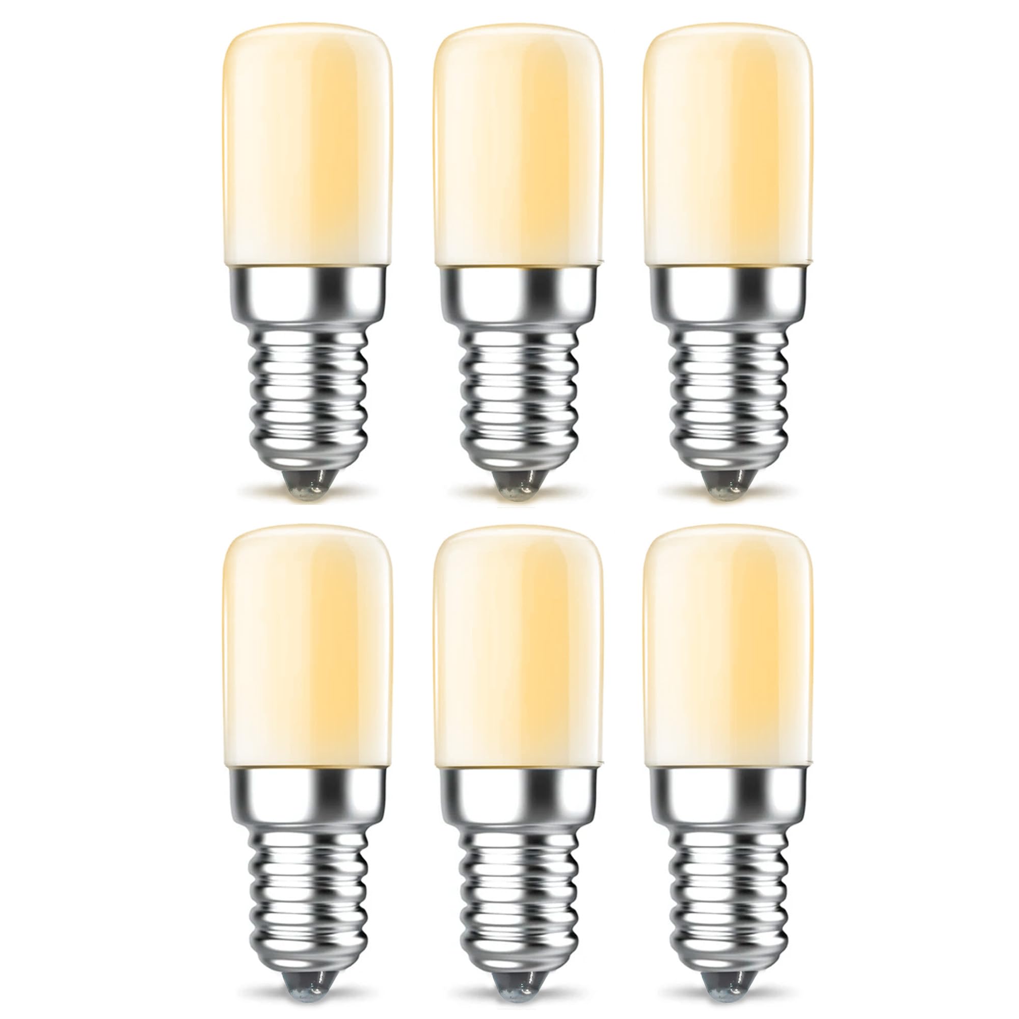 Front. HQRP - T8 E12 LED Bulbs 6-Pack for Dept 56 Village Houses - Replacement for 56.99244.