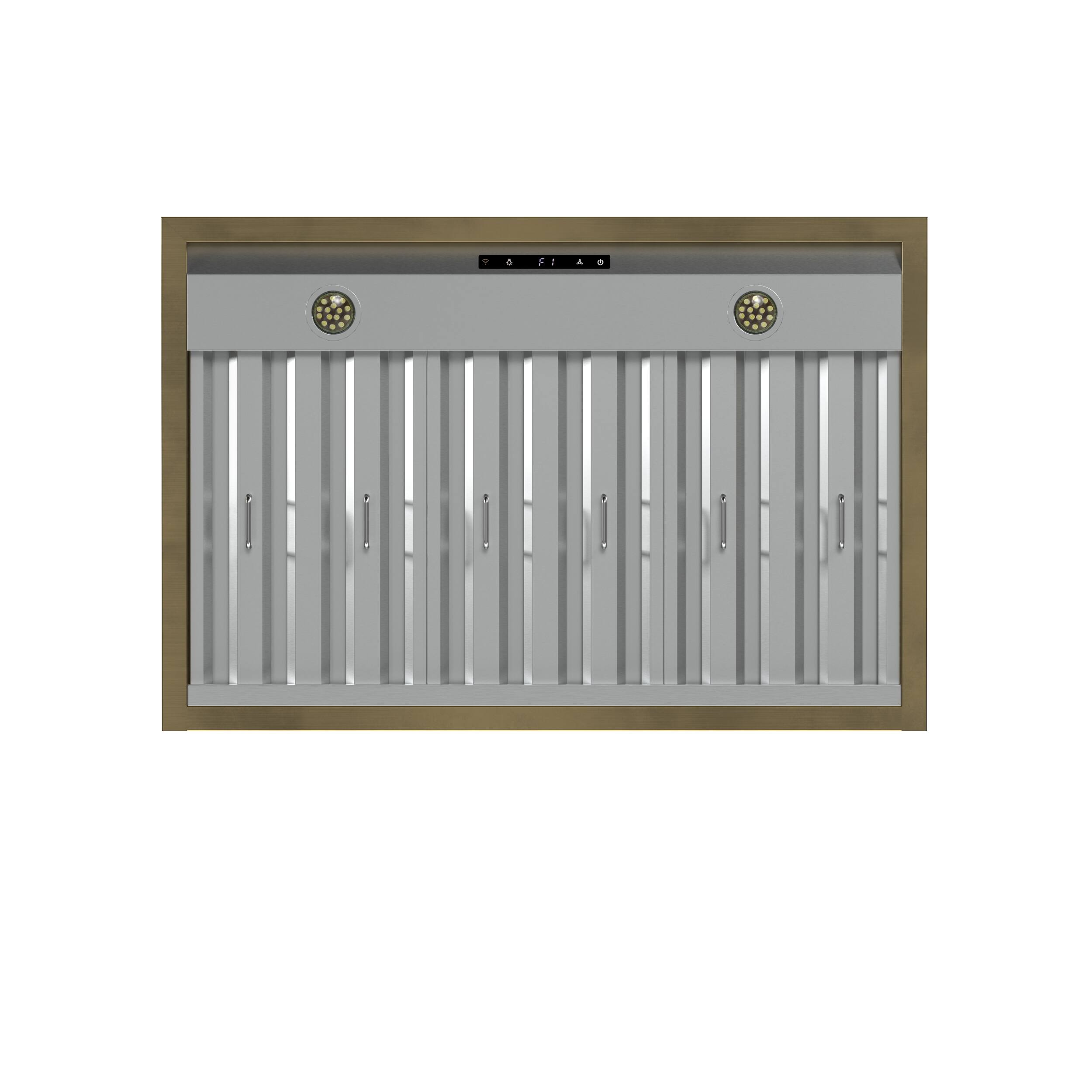 Alt View 3. Forno Appliances - Vittorio 36" Vented Range Hood - Black.