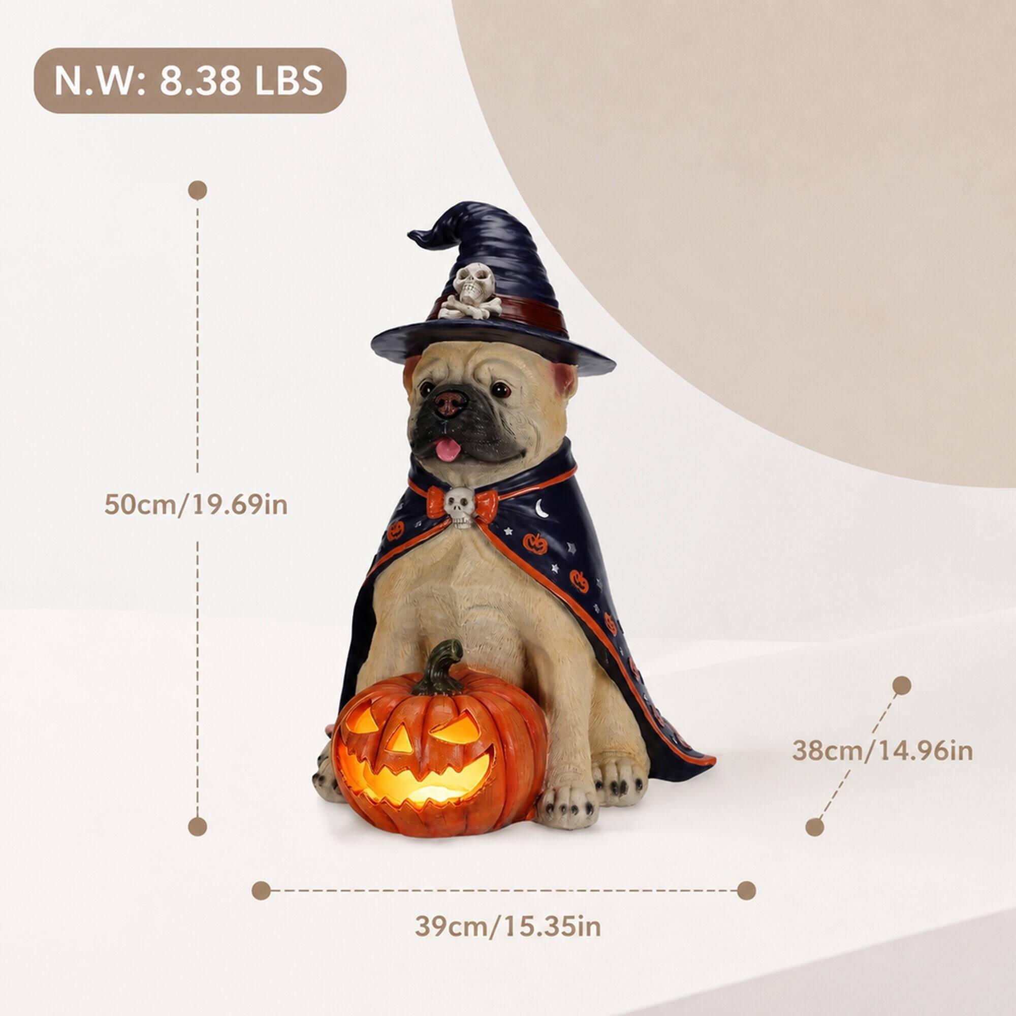 N.W: 8.38 LBS  
50cm/19.69in  
38cm/14.96in  
39cm/15.35in