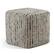 Front. Simpli Home - Zoey Woven Cube Pouf - Multi Color.