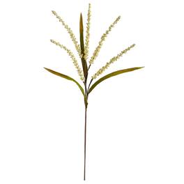 BreeBe - 30" Wheat Harvest Artificial Flower (Set of 12) - Cream