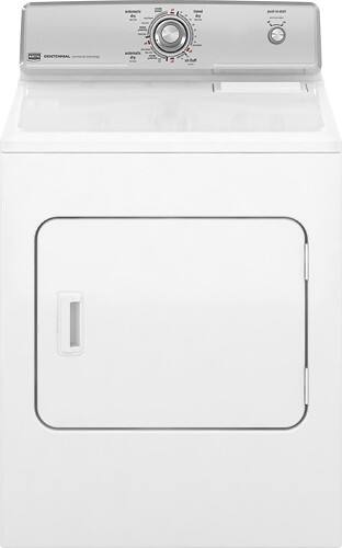Front Standard. Maytag - 7.0 Cu. Ft. 15-Cycle SuperSize Capacity Plus Gas Dryer - White.