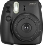 Front. Fujifilm - instax mini 8 Instant Film Camera - Black.