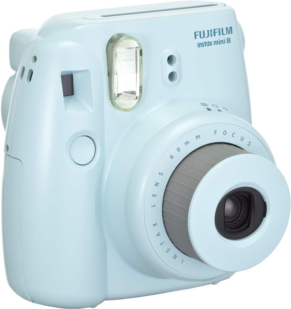 Angle. Fujifilm - instax mini 8 Instant Film Camera - Blue.