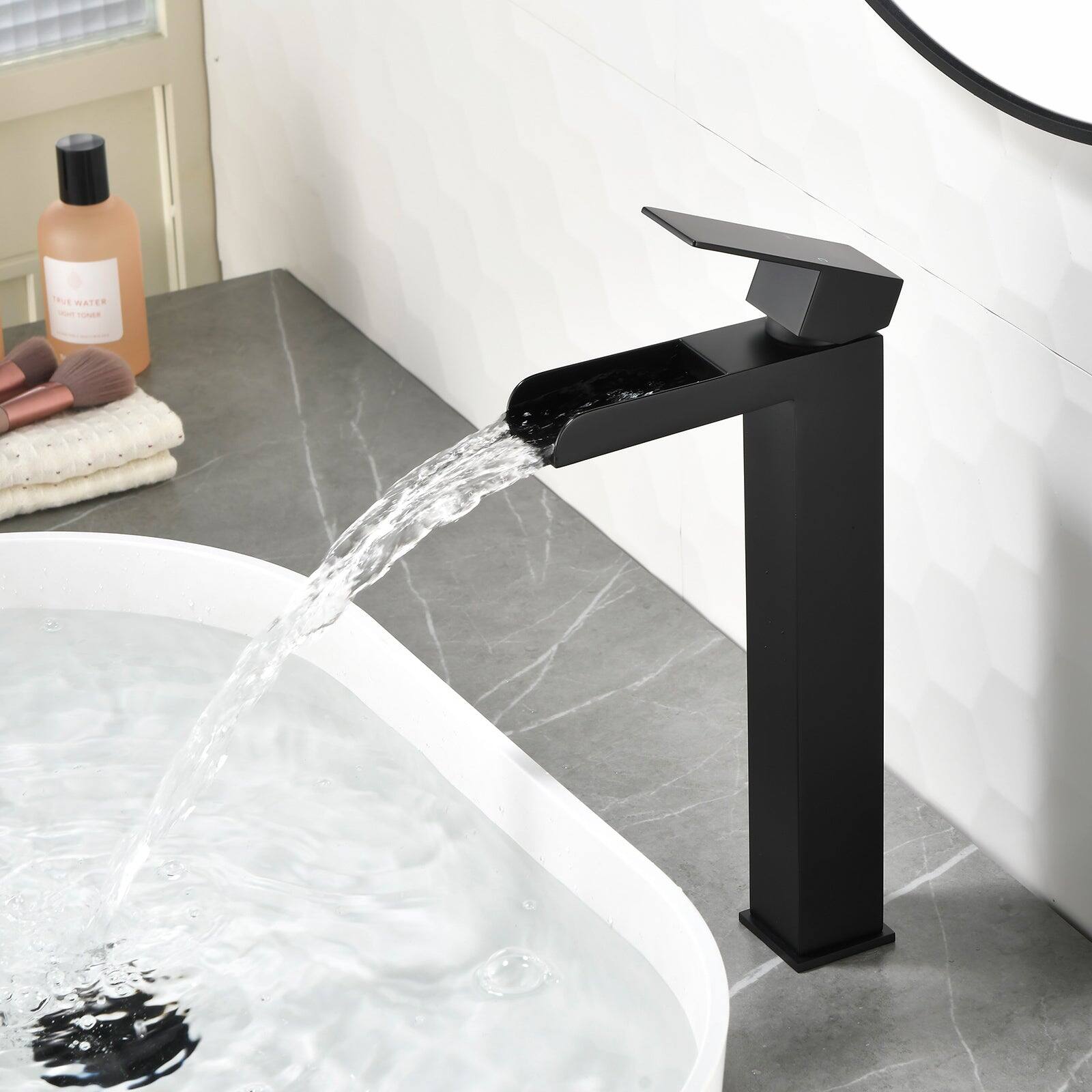 The text on the image reads:

"TRUE WATER
SKIN TONER"