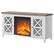 Alt View Zoom 14. Unbranded - Colton Log Fireplace TV Stand for Most TVs up to 55" - White/Gray Oak.