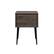 Alt View 24. Walker Edison - Contemporary 1-Drawer Side Table - Slate Grey/Black.