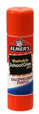 ELMER'S Washable School Glue Stick Disappearing Purple 0.77 oz (22g)