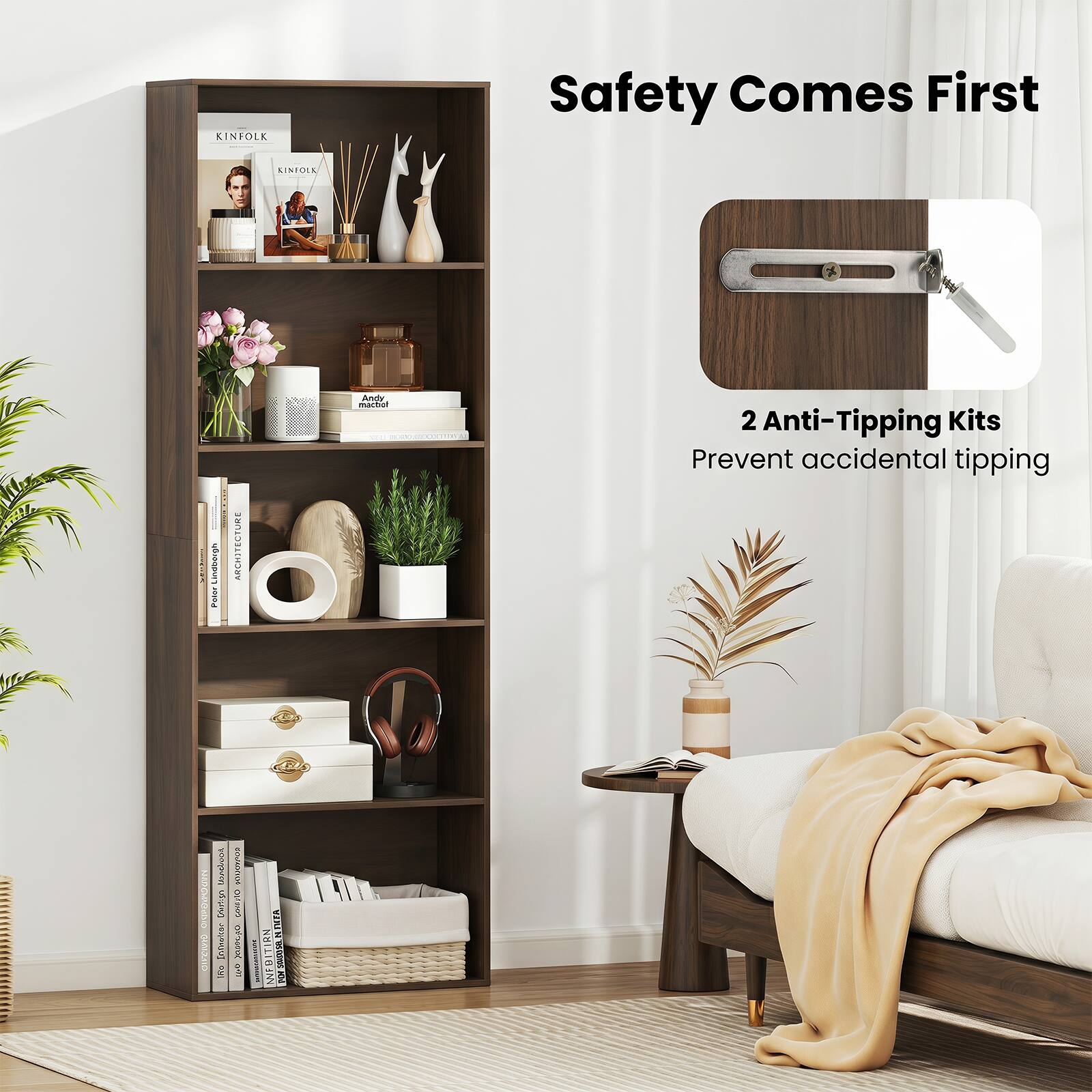 KINFOLK  
Safety Comes First  
KINFOLK: Lindbongh Pater  
ARCHITECTUR  
Any machrel 2 Anti-Tipping Kits Prevent accidental tipping