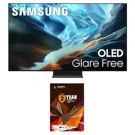 Samsung - QN77S90HAEXZA 77 Inch S90H Series OLED 4K UHD Smart Vision AI TV with a 2 Year Amber Protection Plan (2026)
