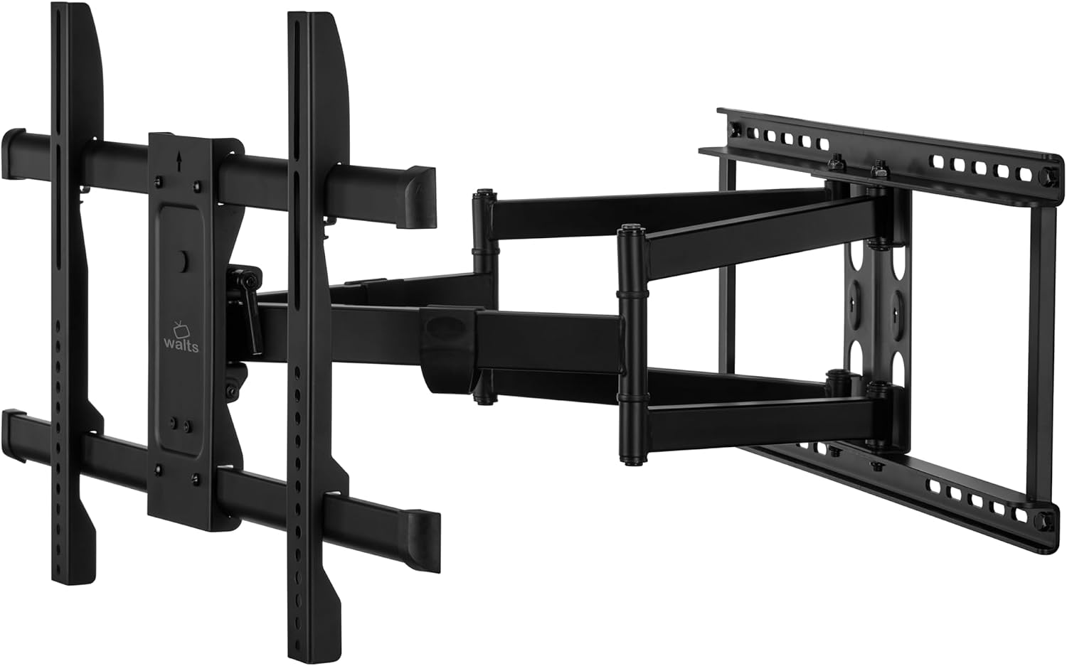Alt View 3. Samsung - Samsung QN83S90HAE OLED Smart TV with a Walts XL-FULL-MOTION-MOUNT Mount and Amber 6-OUTLET-SURGE Surge Protector (2026) - Graphite Black.