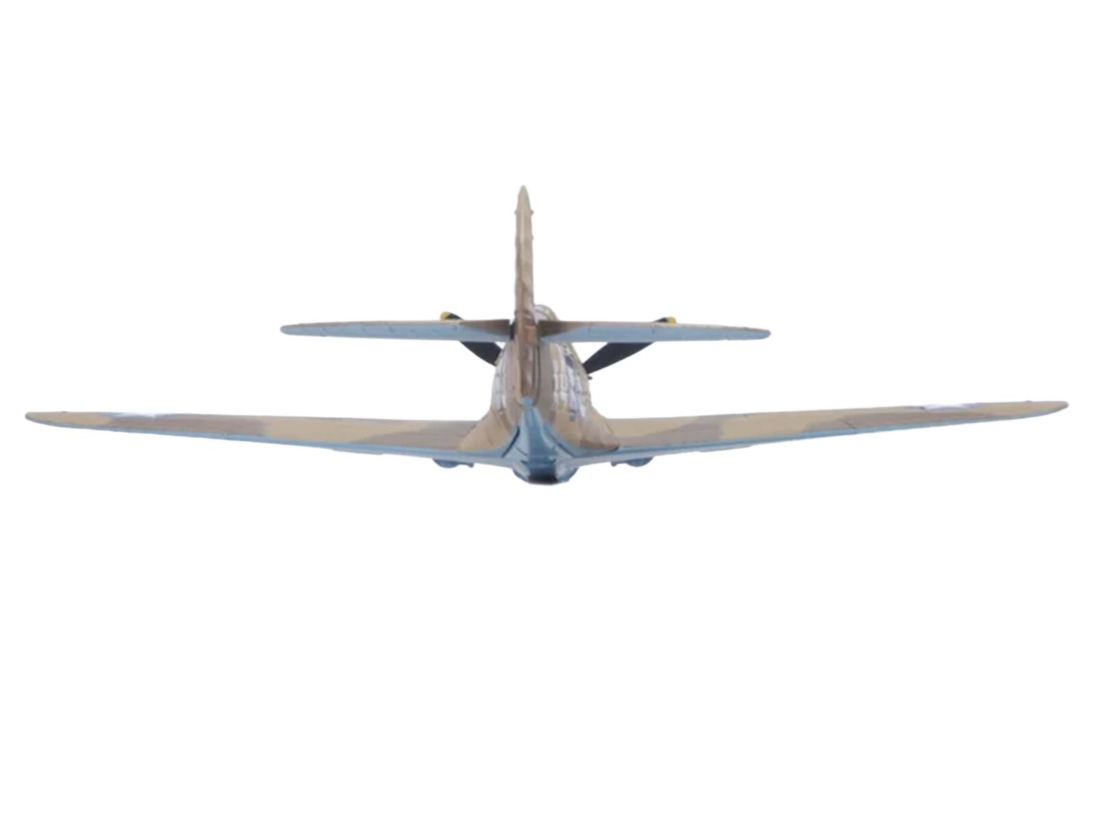 Alt View 5. Oxford Diecast - Curtiss Warhawk P-40E Fighter Aircraft "Miss Memphis" (1943) US Army Air Forces 1/72 Diecast Model by Oxford Diecast.