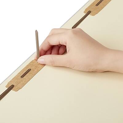 Alt View 5. Staples - Reinforced Classification Folder, Legal Size, Manila, 50/Box  - Manila.