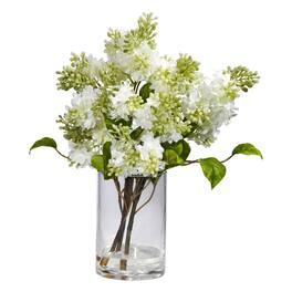 BreeBe - 15" Lilac Arrangement - White
