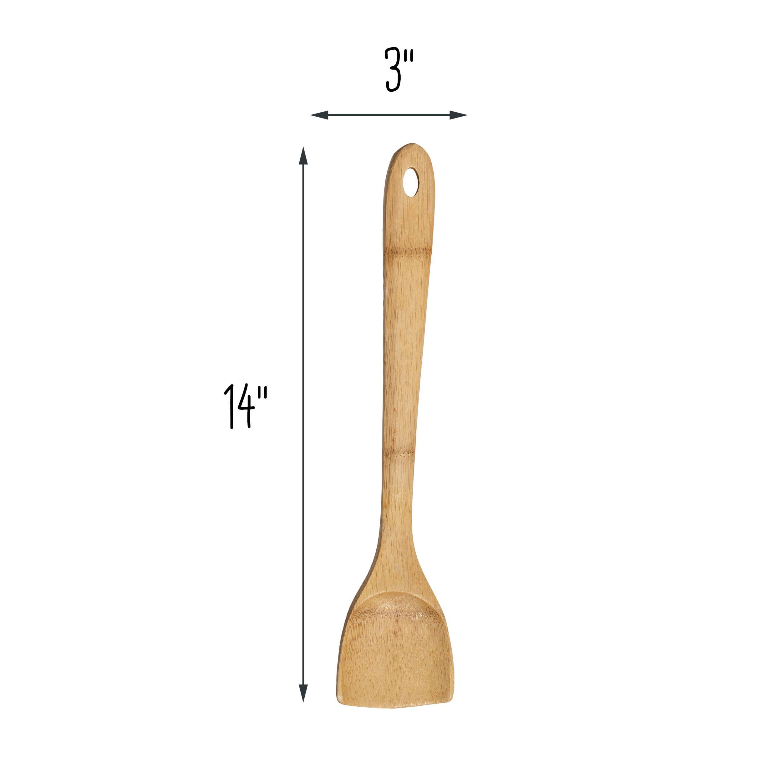 Alt View 2. Escali - Joyce Chen Burnished Bamboo Stir Fry Spatula, 14-Inch - Natural.