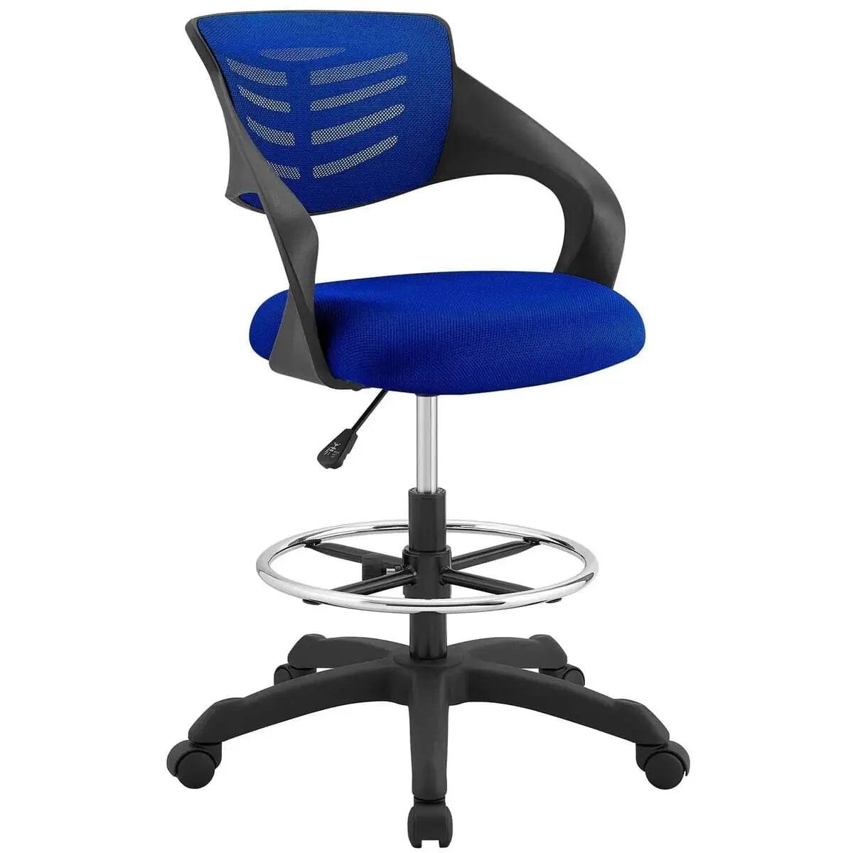 Alt View 8. Modway - Thrive Ergonomic Drafting Chair for Standing Desks - Orange.