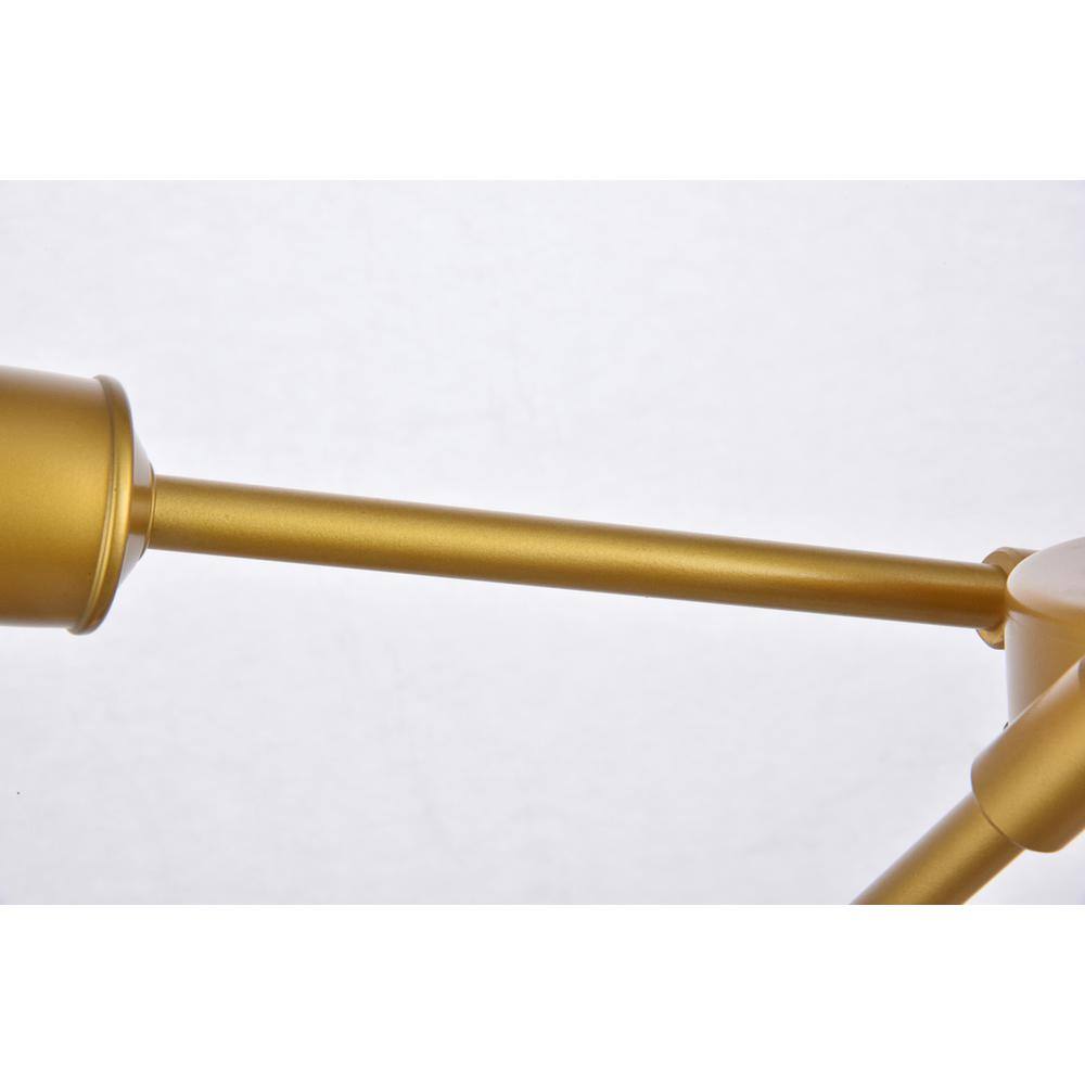 Left. Living District - Axel 6 Lights Brass Pendant - Brass.