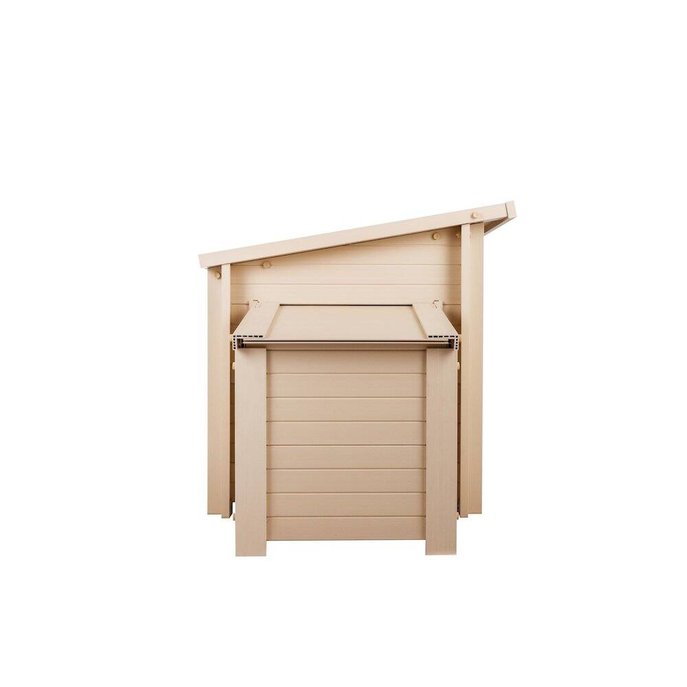 Back. New Age Pet - ECOFLEX Fontana Chicken Barn in Tan - Maple.