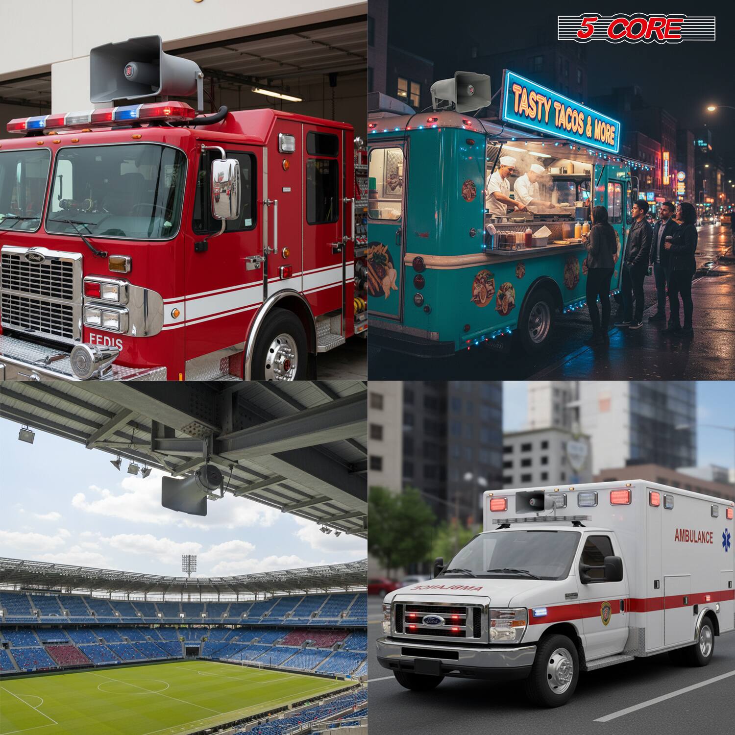 5 CORE  
TASTY TACOS & MORE  
FEDIS AMBULANCE