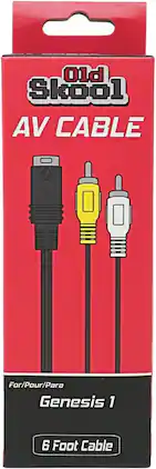 Old Skool - AV Cable for Genesis 1 - Black