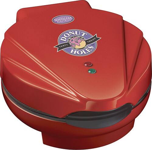 Angle Standard. Nostalgia Electrics - Donut Holes Maker - Red.