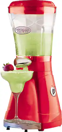 Angle. Nostalgia - 64-Oz. Margarita and Slush Maker - Red.